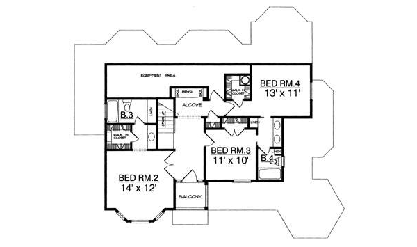 upper floor house blueprint