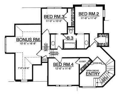 upper floor house blueprint