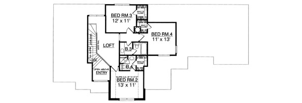 upper floor house blueprint