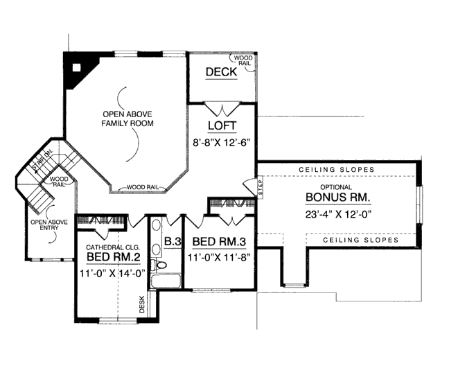 upper floor house blueprint