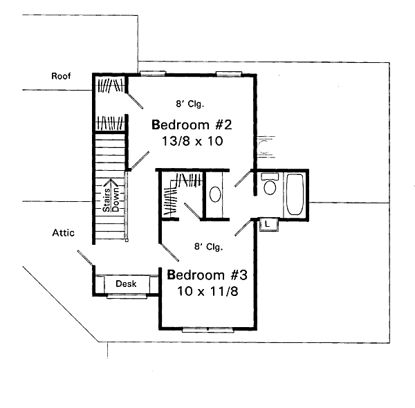 upper floor house blueprint