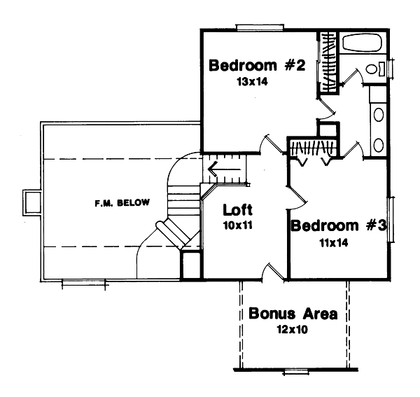 upper floor house blueprint