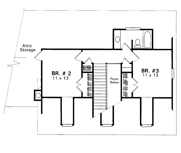 upper floor house blueprint
