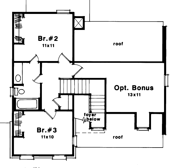upper floor house blueprint