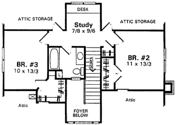 upper floor house blueprint