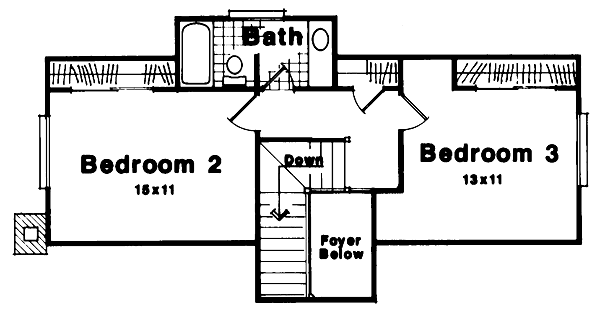 upper floor house blueprint