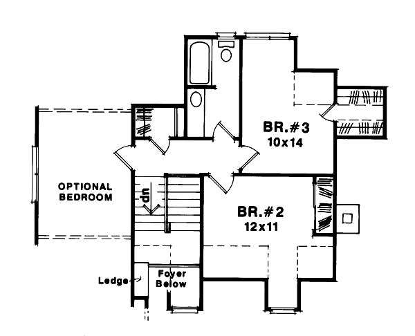 upper floor house blueprint