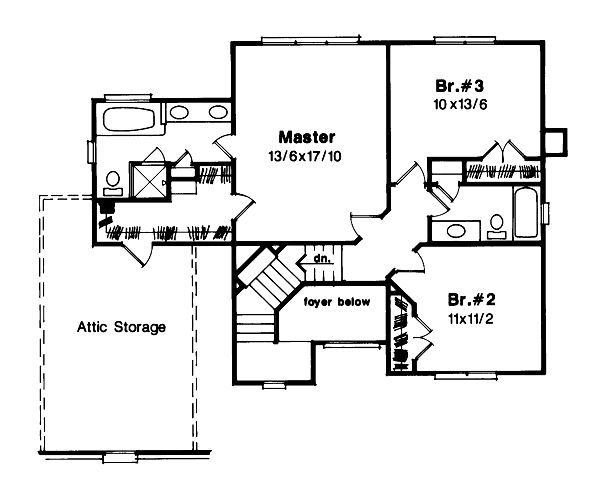 upper floor house blueprint