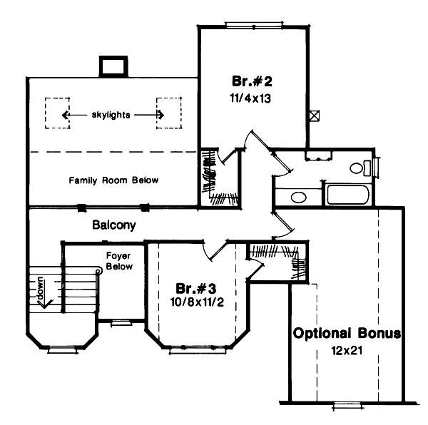 upper floor house blueprint