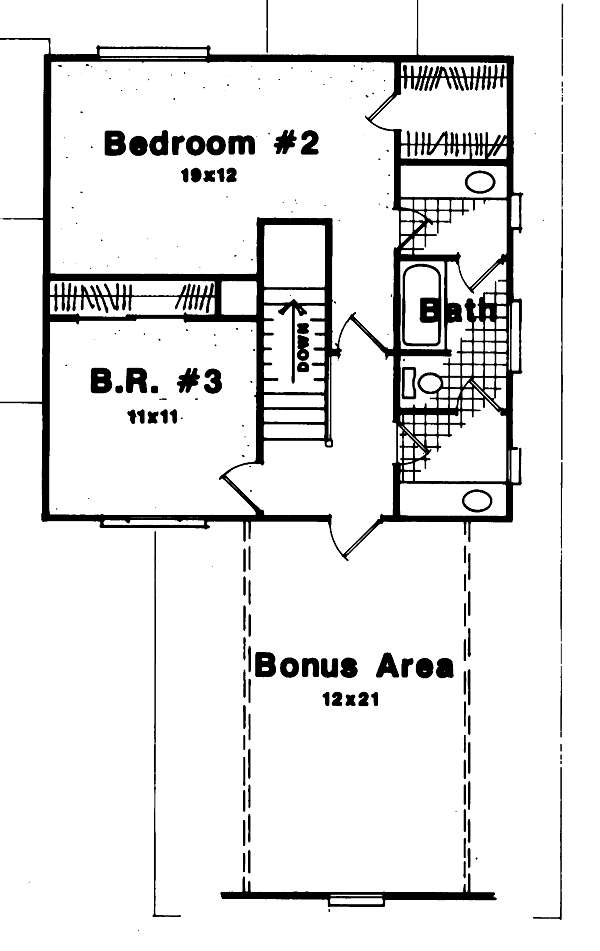upper floor house blueprint