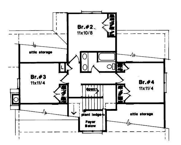 upper floor house blueprint
