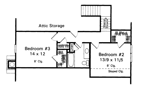 upper floor house blueprint