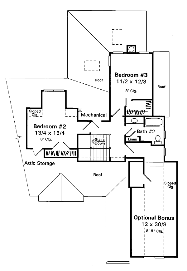 upper floor house blueprint