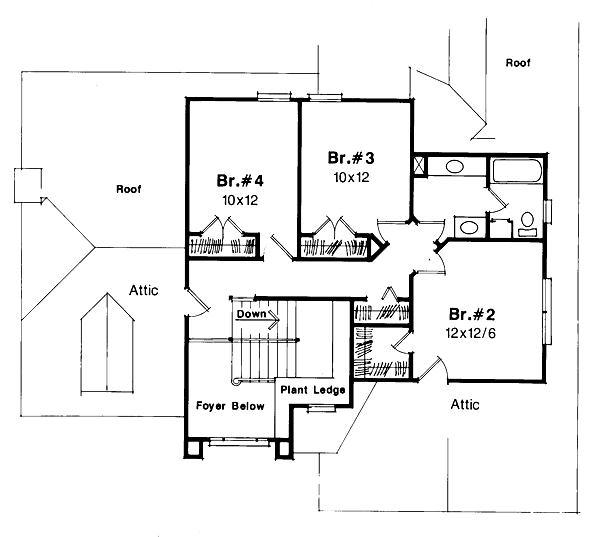 upper floor house blueprint