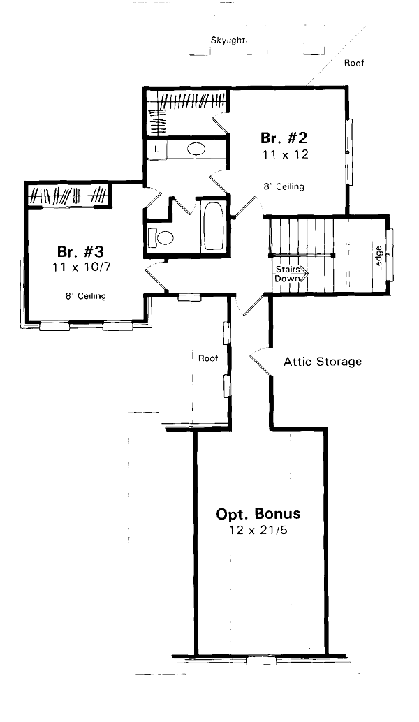 upper floor house blueprint