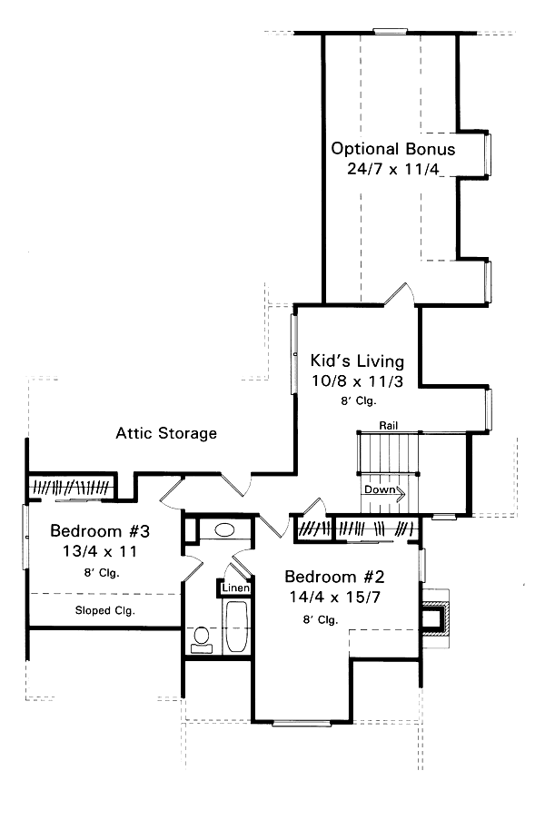 upper floor house blueprint