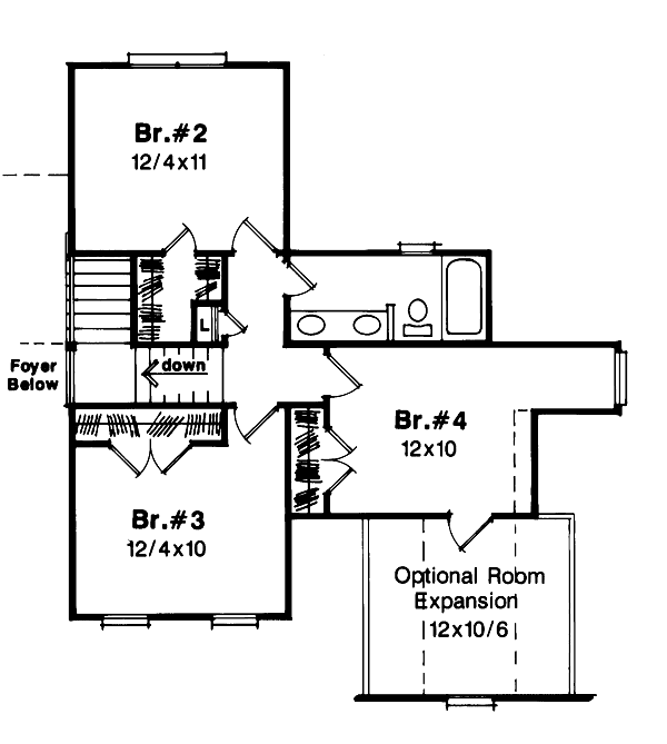 upper floor house blueprint
