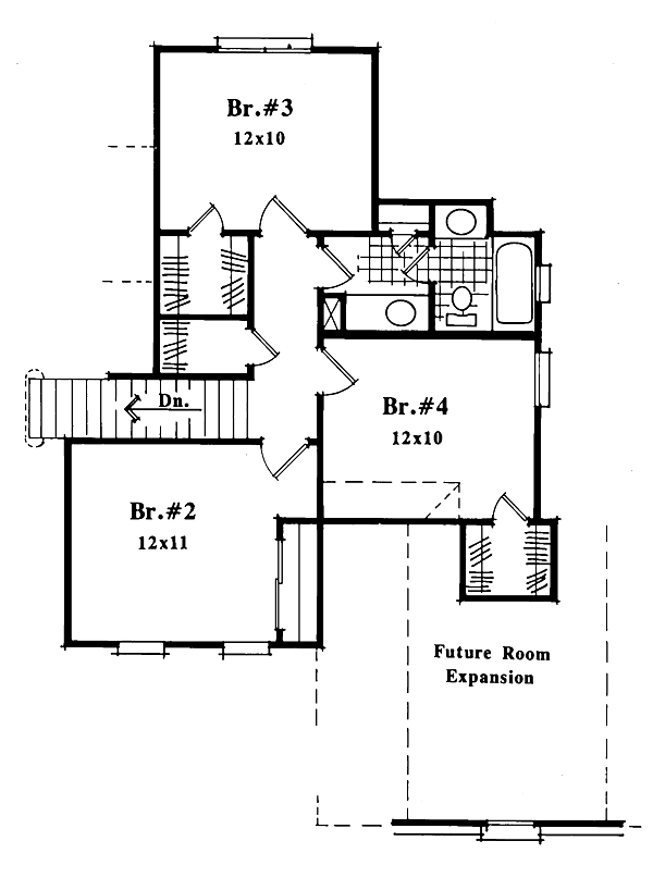 upper floor house blueprint