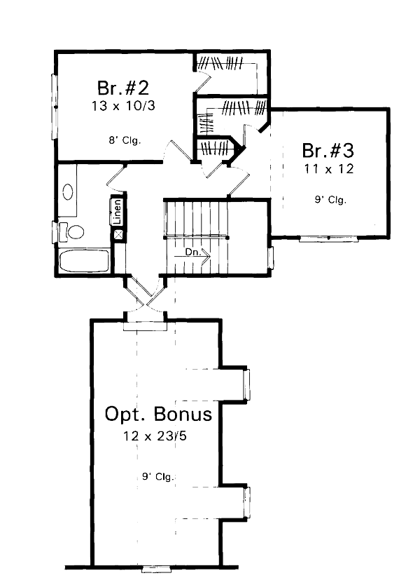 upper floor house blueprint