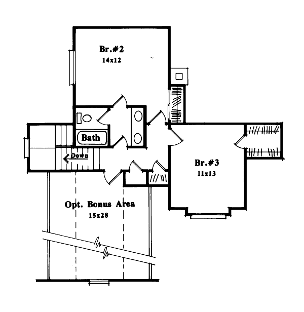 upper floor house blueprint