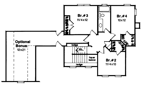 upper floor house blueprint