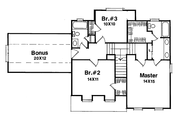 upper floor house blueprint