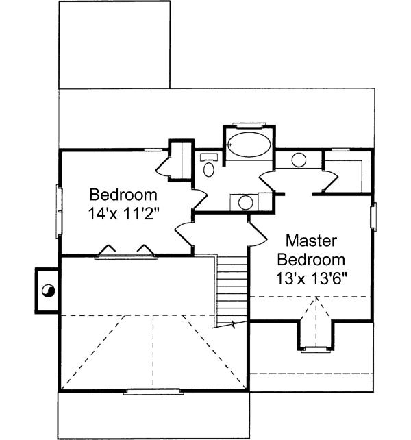 upper floor house blueprint