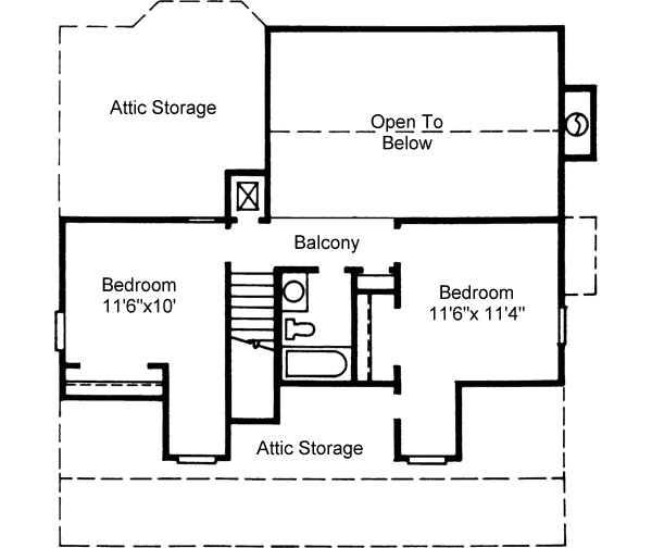 upper floor house blueprint