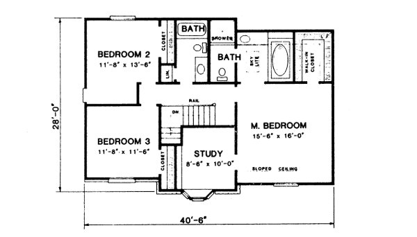 upper floor house blueprint