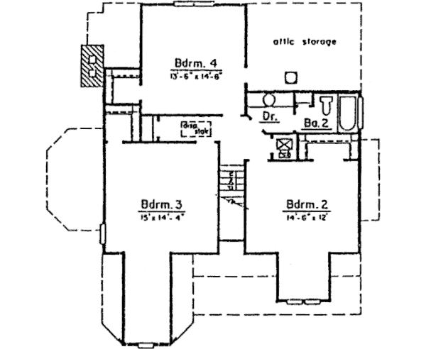 upper floor house blueprint