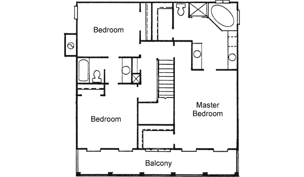 upper floor house blueprint