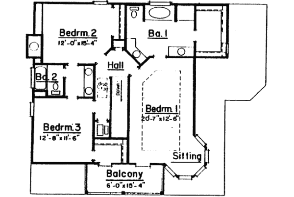 upper floor house blueprint