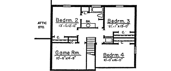 upper floor house blueprint