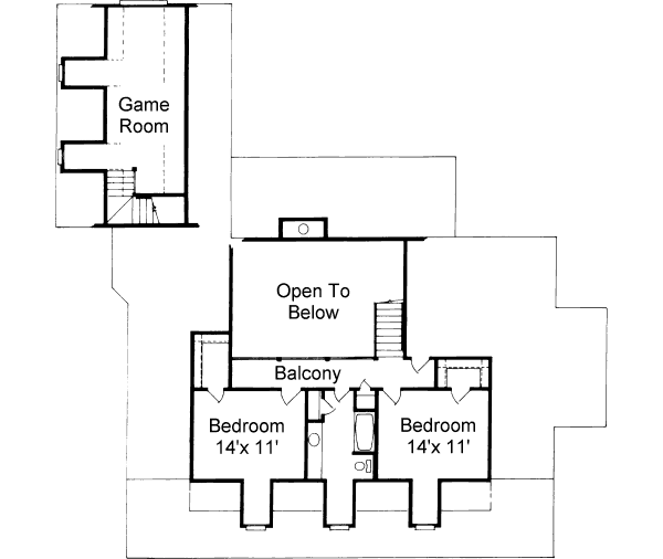 upper floor house blueprint