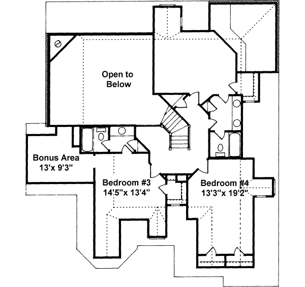 upper floor house blueprint