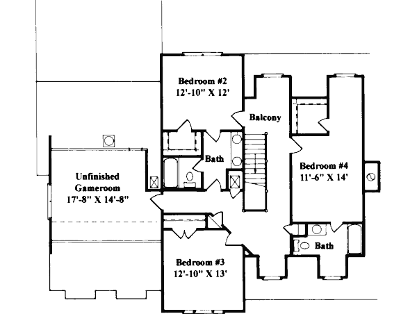 upper floor house blueprint