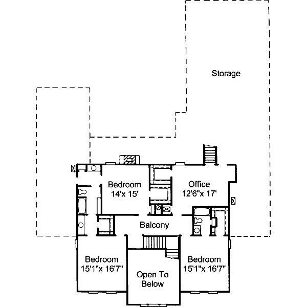 upper floor house blueprint