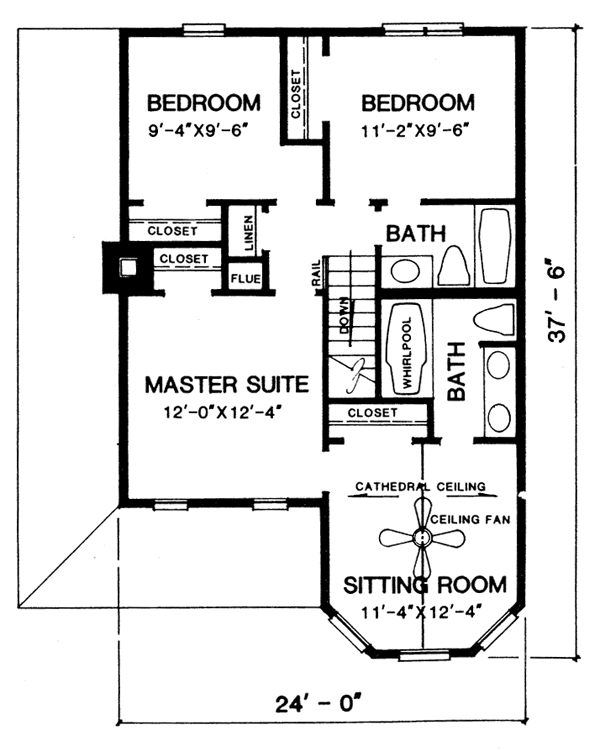 upper floor house blueprint