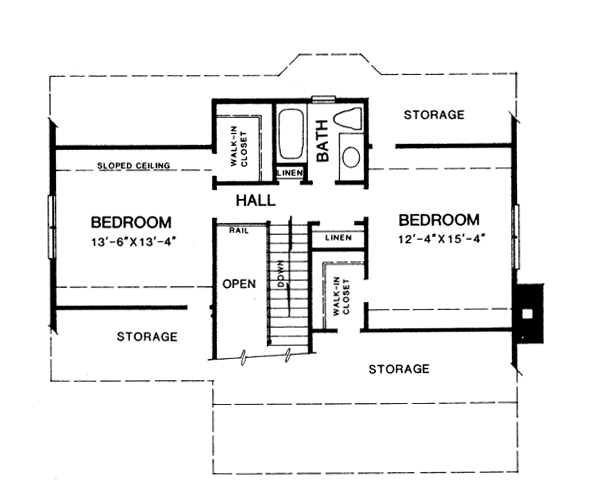 upper floor house blueprint