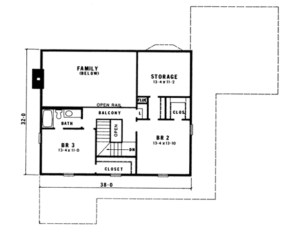 upper floor house blueprint