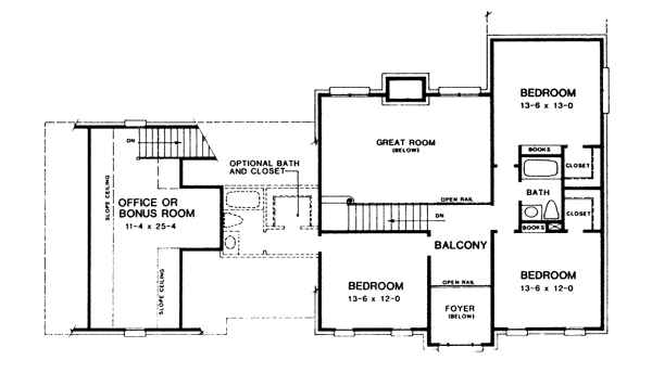 upper floor house blueprint