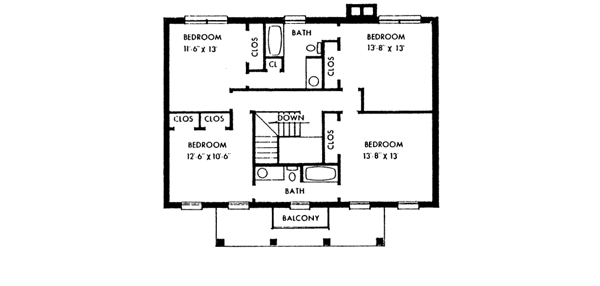 upper floor house blueprint