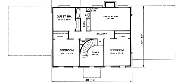 upper floor house blueprint