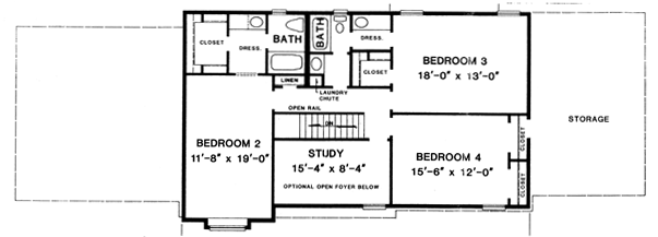 upper floor house blueprint