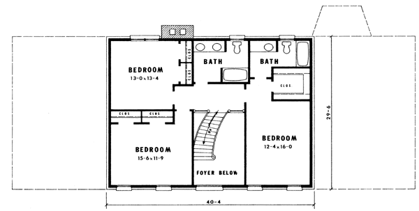 upper floor house blueprint