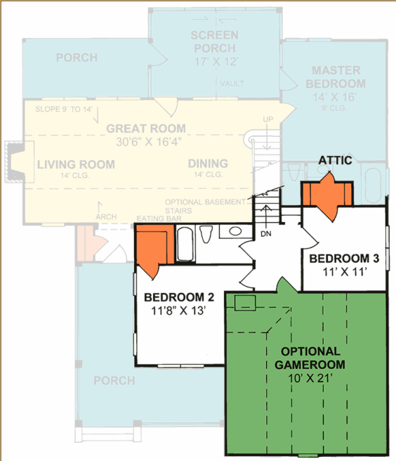 upper floor house blueprint