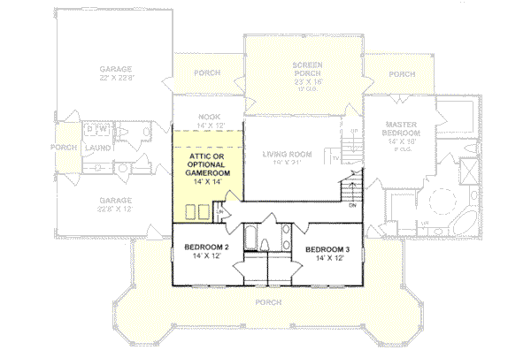 upper floor house blueprint