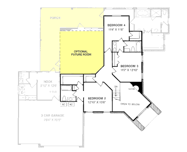 upper floor house blueprint
