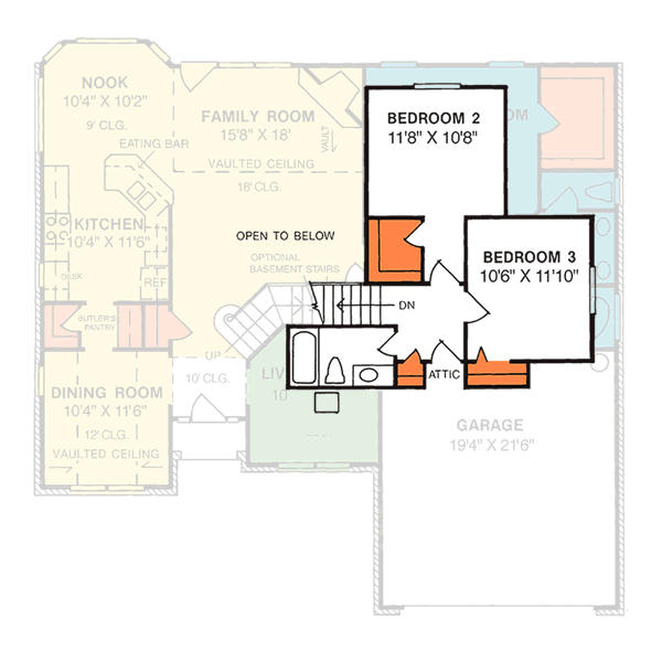 upper floor house blueprint