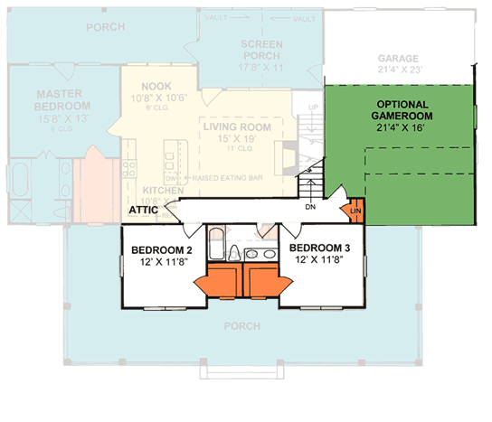 upper floor house blueprint